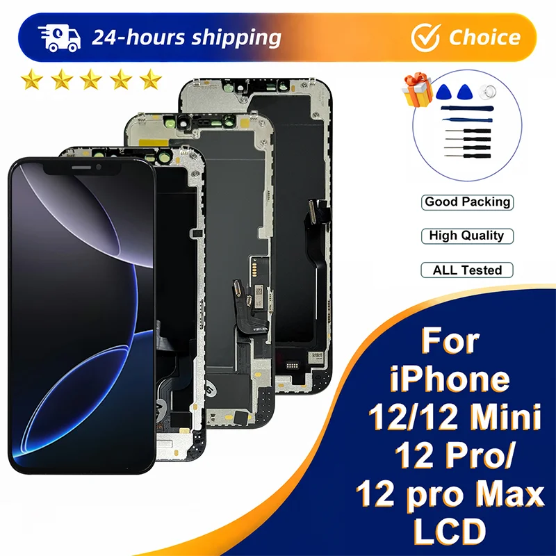 OLED Screen For iPhone 12 LCD 12 Pro Display Replacement Part Incell For iPhone 12 Pro Max Display 12Mini LCD Digitizer Assembly