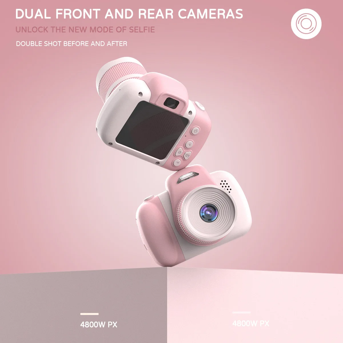 Neue Kinder lange Objektiv Kamera High Definition Dual-Kamera Video Multi-Game-Cartoon Kinder kamera Mini SLR lustiges Geschenk