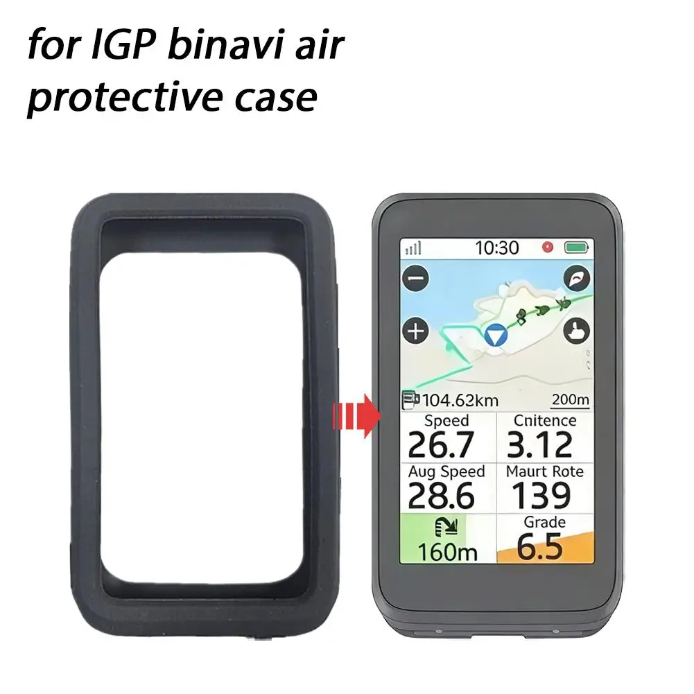 AliExpress NONE Silicone Protective Case For IGP Binavi Air Screen Protector Film Cover For iGPSPORT Bike Computer Anti Scratch Wear-Resistant