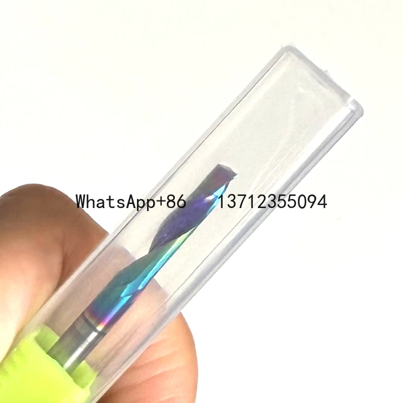 

10-компонентная одинарная флейта для алюминиевого фрезы с DLC-покрытием, режущая головка для цветного алюминиевого профиля, композитный гравировальный станок