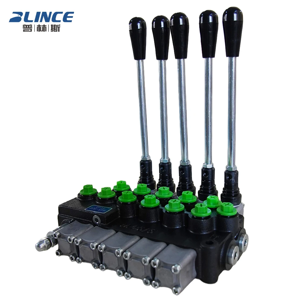 M45 Series Multi-Way Directional Valve Hydraulic Micro Switch Control Hydraulic Handle Valve for Forklift Sanitation Vehicle