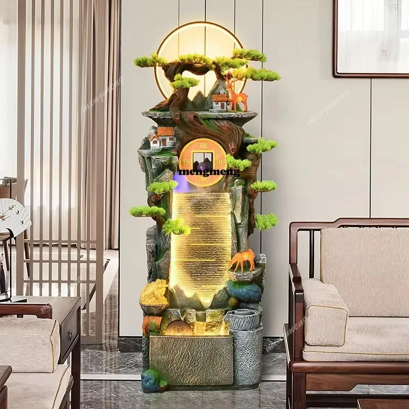 Y136 Rockery Floor Water Fountain Circulating Water Indoor Living Room Office Hall Ornaments