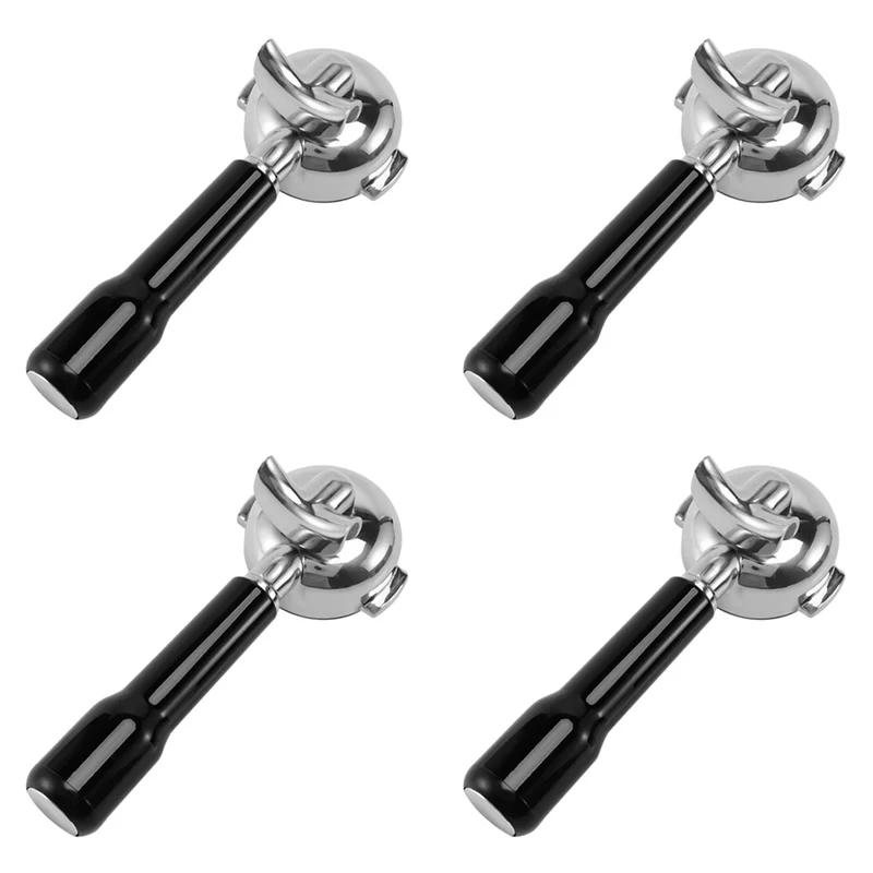 T27C 4 pezzi 58MM portafiltro per macchina da caffè in acciaio inossidabile portafiltro per Rocket/Expobar doppia bocca/E61/FAEMA