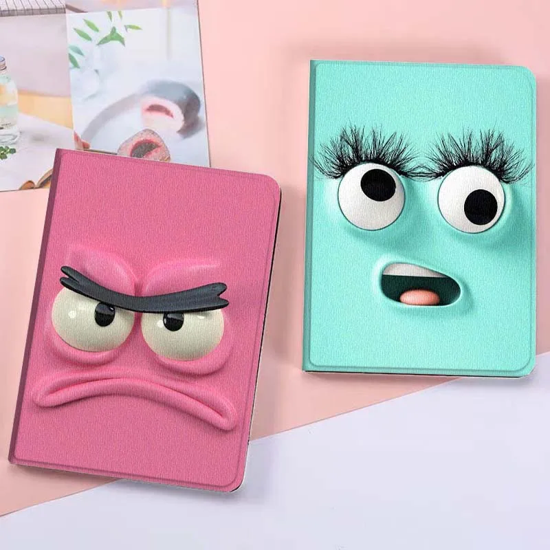 

Cute Big Eyes Face Gift For Xiaoxin Lenovo Tab Pad K11 K10 M10 P11 3rd Plus Pro Legion Y700 Y900 Gen4 2 Tablet Case