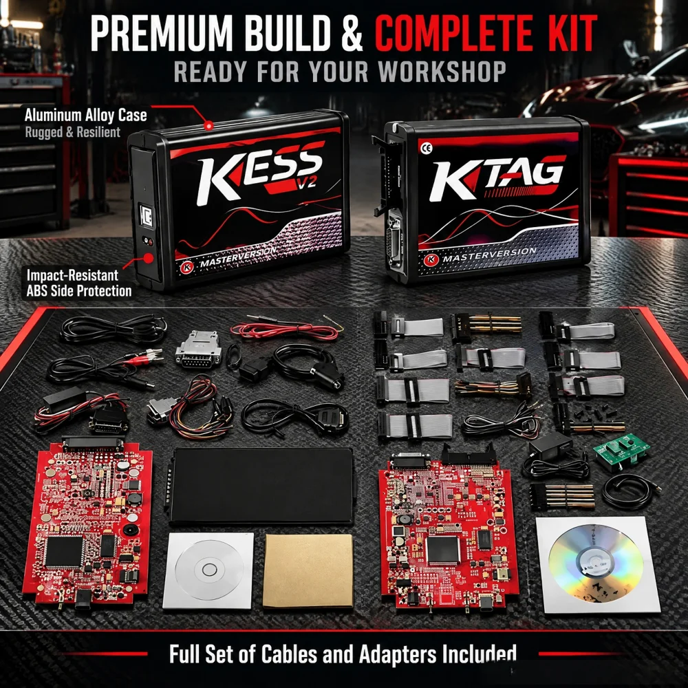 Ecu Programmer Kess V2 - ชุดอุปกรณ์ปรับแต่งชิป ECU สำหรับรถยนต์และรถบรรทุก TOPOBD2 เครื่องมือโปรแกรม ECU