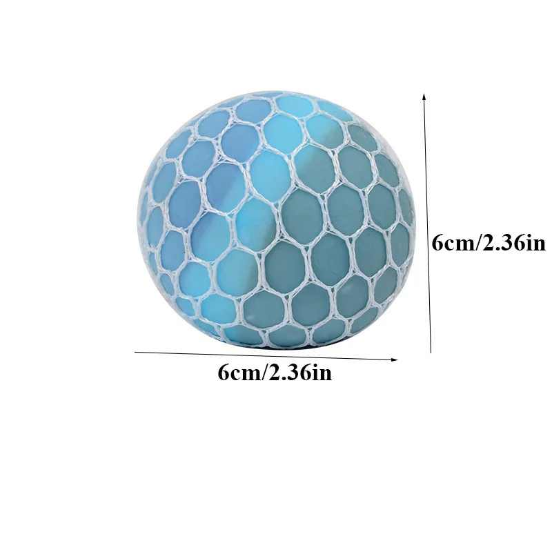 Creatieve Kleurrijke Mesh Druif Stress Ballen Squishy Speelgoed Angst Release Zintuiglijke Squeeze Fidget Speelgoed Voor Kantoor Klas Prijzen