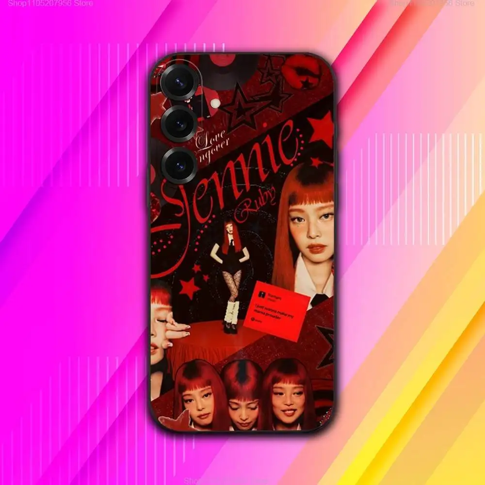 حافظة هاتف J-Jennies Ruby K-kim لهاتف سامسونج A 73,72,71,53,52,51,41,40,30,22,21,13,12,Note 20,10,9 Ultra Pro 5G Soft #2