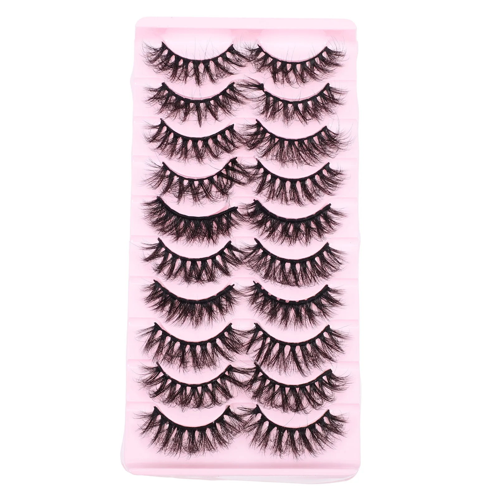 

10Pairs Eyelash Clusters Natural Full False Lashes for Brighter Eyes Party Wedding Lash Extension Fake Eyelashes