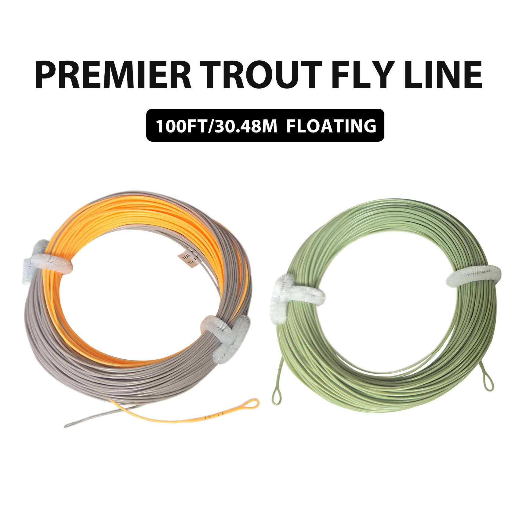 Aventik Premier Trout Power Head Fly Fishing Line Long Head Rear Taper Line For Distance Casting And Presentation 2 Loops