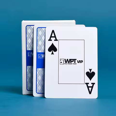 1Deck Texas Hold'em Poker Cards Competition Special Hard High-Grade Plastic Wide Cards Waterproof Anti-Fold Matte PVC Poker