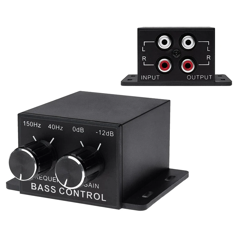 2X Universal Car Audio Amplifier Bass RCA Level Remote Volume Control Knob,It Is Suitable For Most Of The Cars