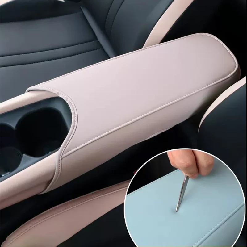 Juste de protection en cuir pour boîte d'accoudoir, console centrale intérieure automobile, rangement pour BYD SeaghydrDolDave Mini 2023 2024