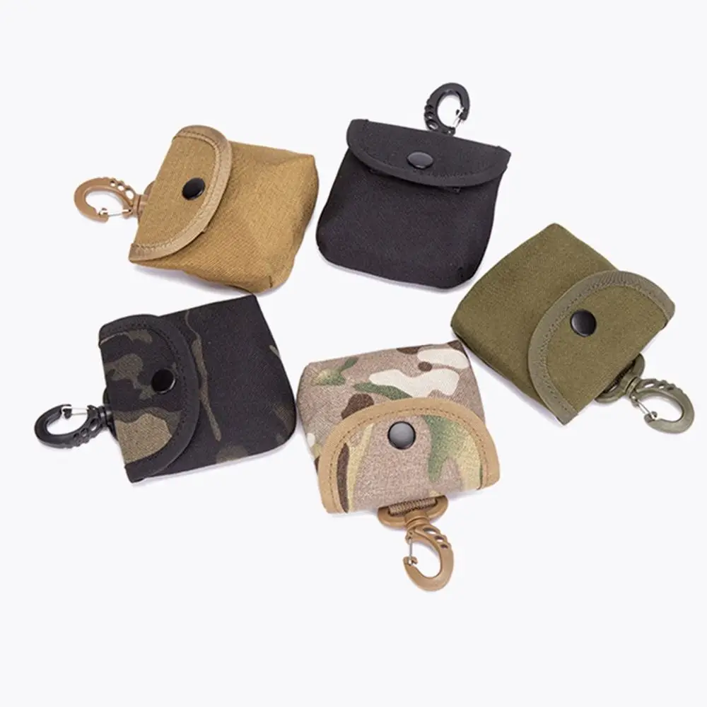 Earphone Carrying Case Hook Keychain Pouch Durable Portable ID Card Holder Easy To Carry Lightweight Travel Pocket Headphone