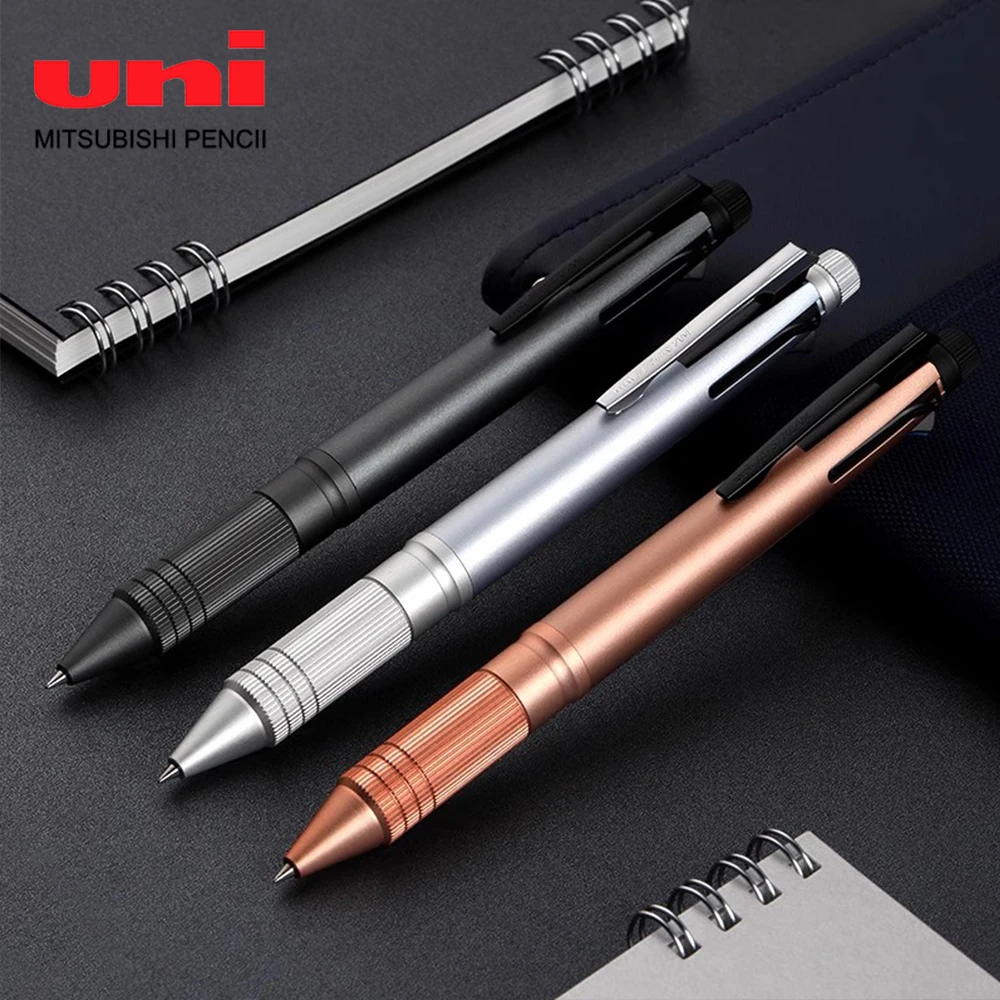 

Japan UNI Jetstream Metal Multifunctional Pen 5 in 1 Ballpoint Pen/Mechanical Pencil 0.5mm Quick Drying MSXE5-2000A Stationery