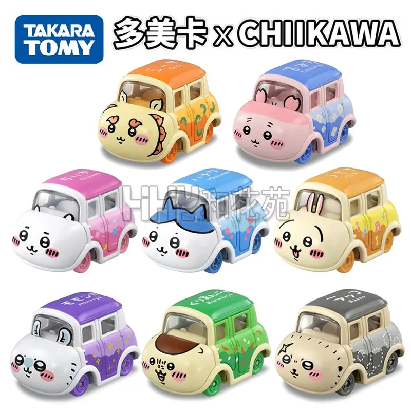 

Takara Tomy Dream Tomica Chiikawa, б/у книжный магазин Chiikawa Shisa, автомобиль из сплава, игрушки, литая под давлением металлическая модель для детей