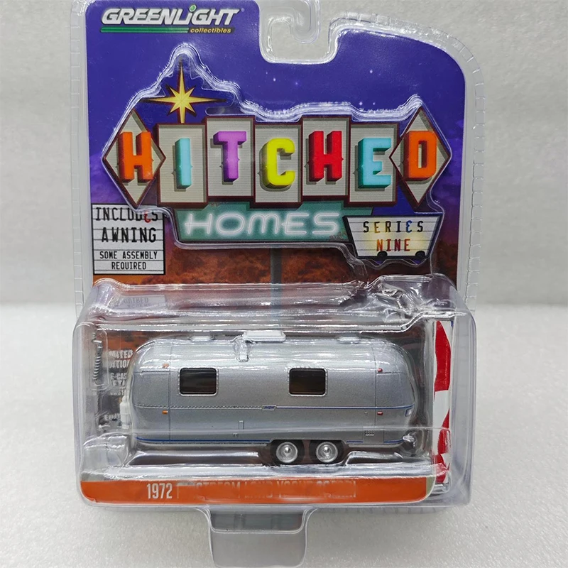 

GreenLight 1:64 Machine Double-axis Land Yacht Travel Box & Awning Silver Alloy Die Cast Automobile Model Collection Ornaments