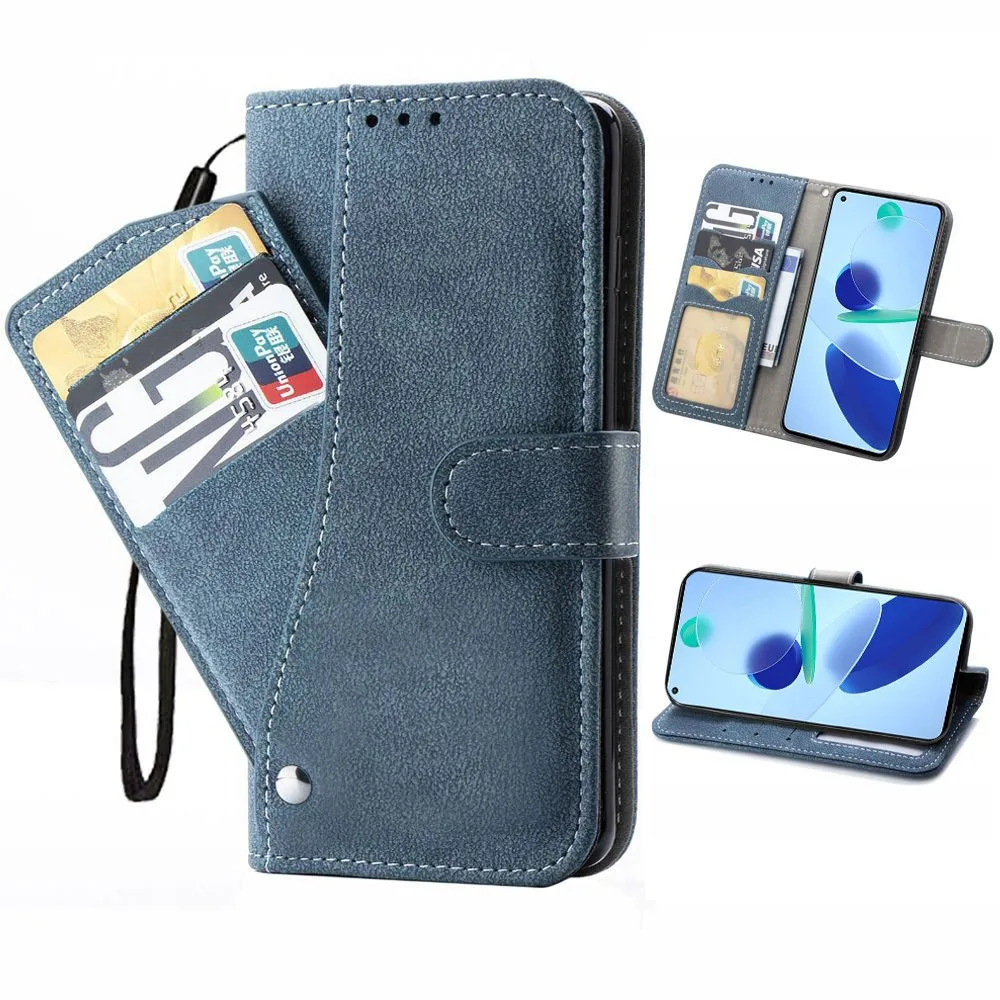 Etui na telefon OUKITEL WP19 WP20 WP10 WP16 WP15 WP17 K15 Plus C22 z miejscem na kartę kredytową i klapką Skórzany pokrowiec na portfel