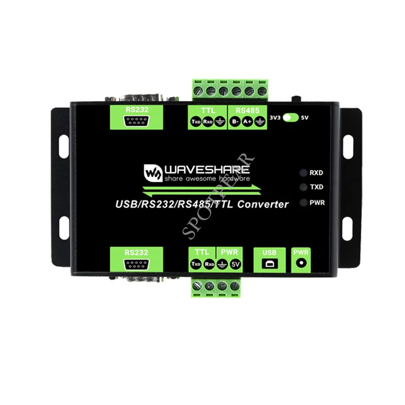 Industrial Isolated Multi-Bus Converter USB / RS232 / RS485 / TTL Communication