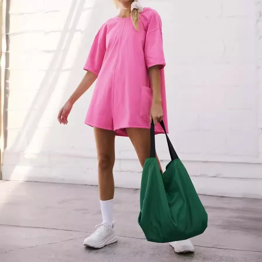 

Трансграничный повседневный цельный костюм, женский весенне-летний цвет, спортивная одежда, модные свободные брюки