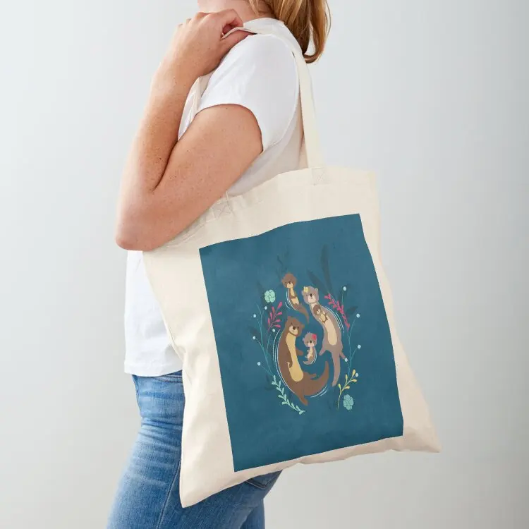 

Otter Family Tote Bag Candy bags personalized tote Handbags tote bag men