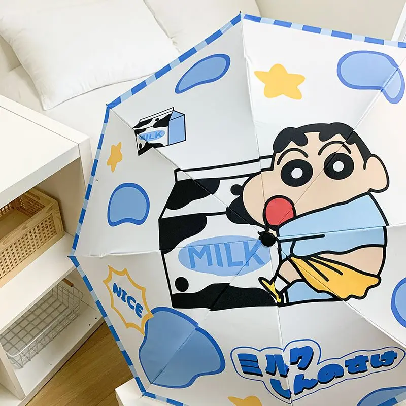 Kawaii kawaii can מטריית השן אוטומטית לחלוטין 8-עצם הגנה מפני שמש נייד אנטי-v מטריה