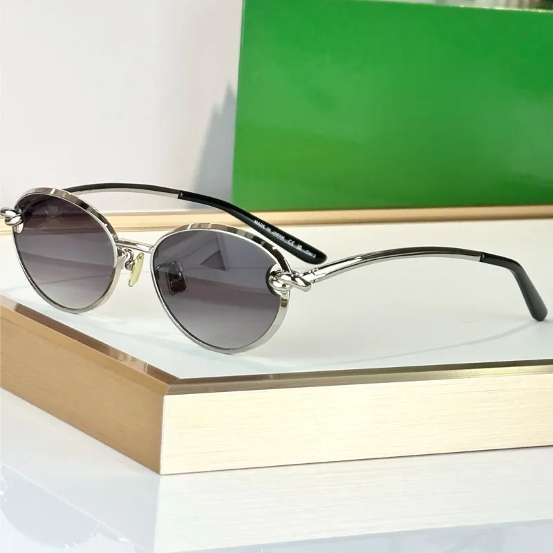 

40072U OVAL Women's Luxury Sunglasses Alloy Designer High Quality UV400 Fashion Brand Trendy Gradient Handmade Glasses with Case