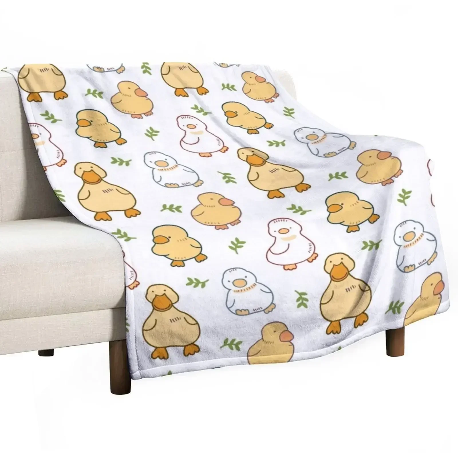 Ducklings Pattern Throw Blanket Bed Fashionable christmas decoration Blankets