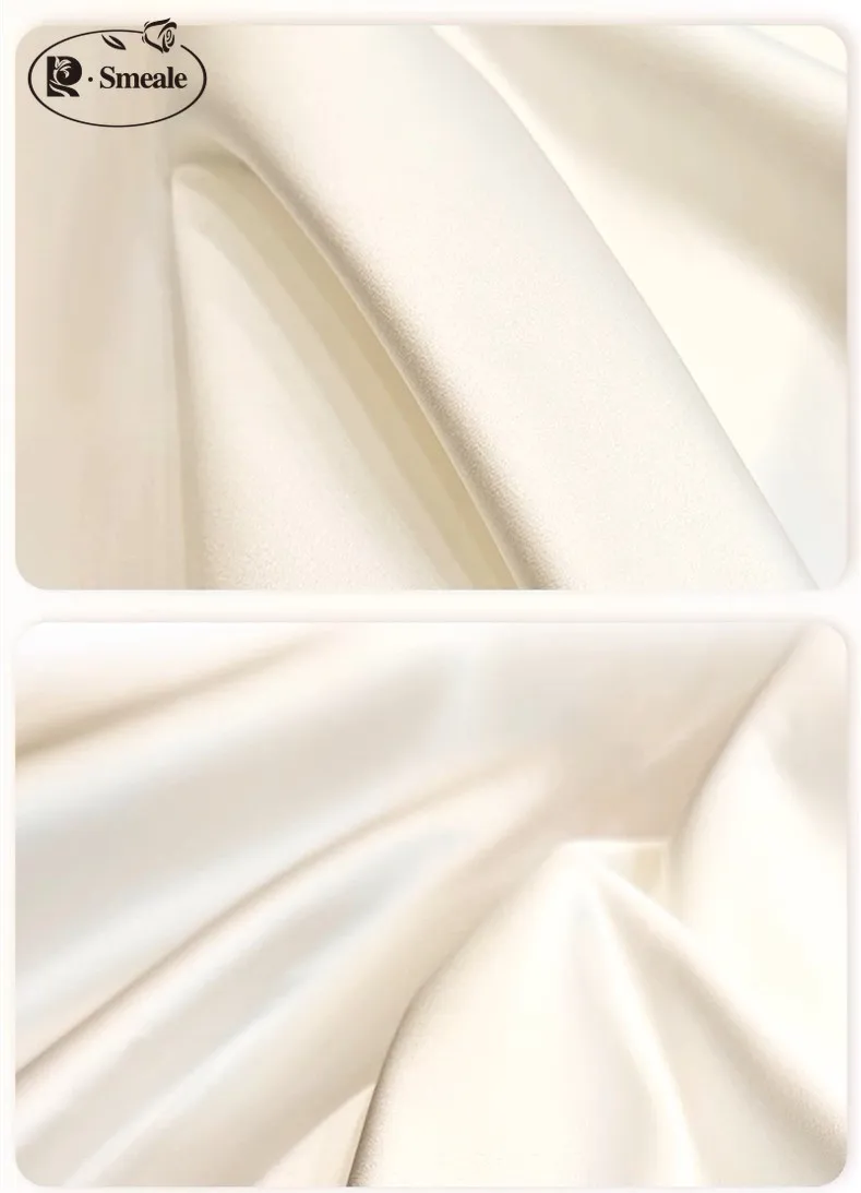 Hard Glossy Satin Wedding Dress Fabric, Silk Satin Fabric for Sewing and Party Decoration, RS2053