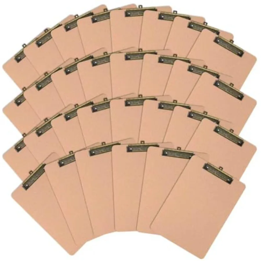

Wood Clipboards with Pen Holder, 9 x.5'' Letter Size for Classroom, Students, Kid, 8.5 x '' Hardboard Board Low Profile, Office