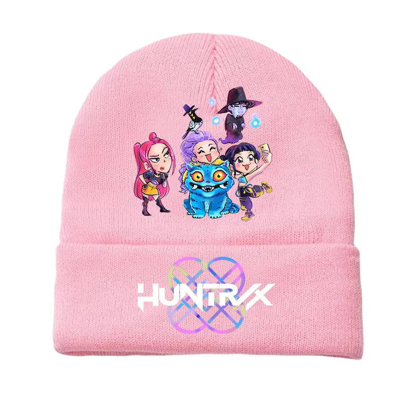 K-pops Demons Hunters Gebreide mutsen Heren Dames Kawaii Hoeden Outdoor Warme muts Anime Mira Rumi Zoey Cosplay Cap Kinderen Verjaardagscadeaus