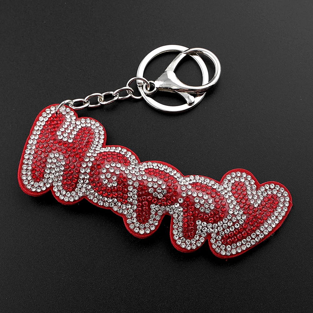 Happy Person Essential Schlüsselanhänger für Damen und Herren, voller Kristall-Strass, für Kinder, Rucksack, Handtasche, Dekoration, bedeutungsvoller Schlüsselanhänger, Schmuck – Detail 4