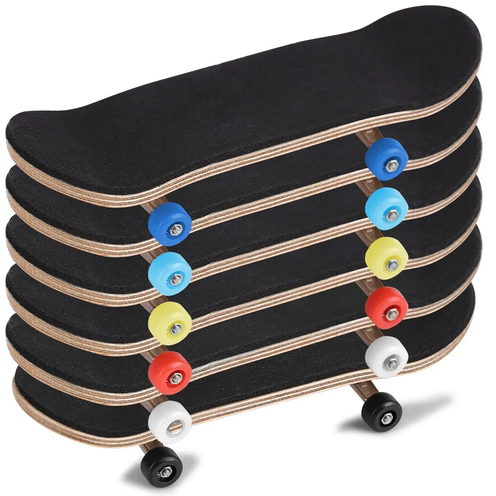Maple Wooden Alloy Fingerboard Finger Skateboards With Box Reduce Pressure Kids Gifts Alloy Fingerboards Fingerboards