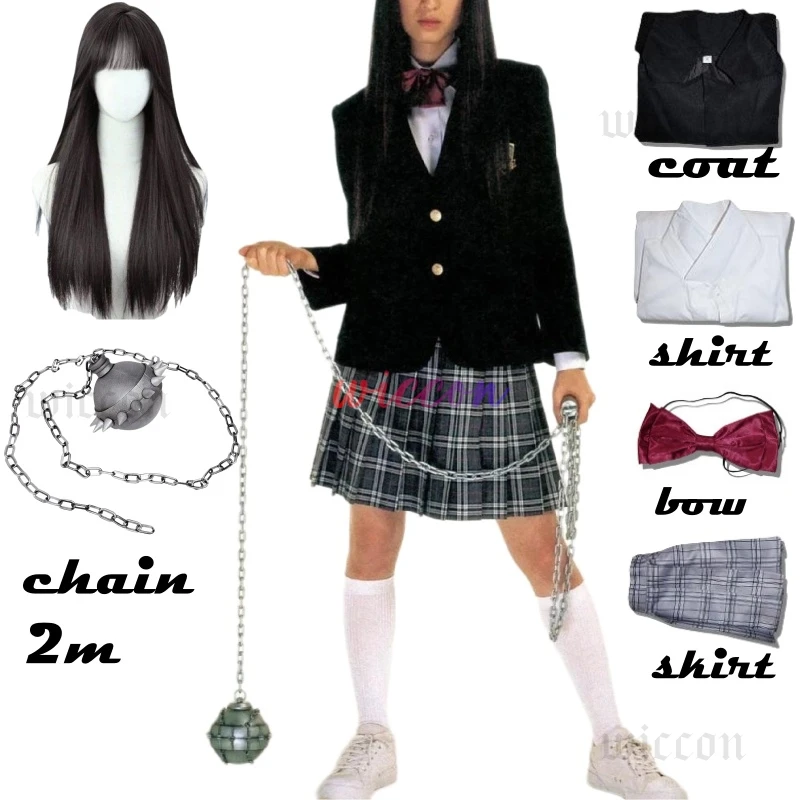 Halloween Gogo Yubari Cosplay Black Uniforms The Movies Kill Vol.1 Bill Costume Gogo's School JK Skirts Halloween For Woman