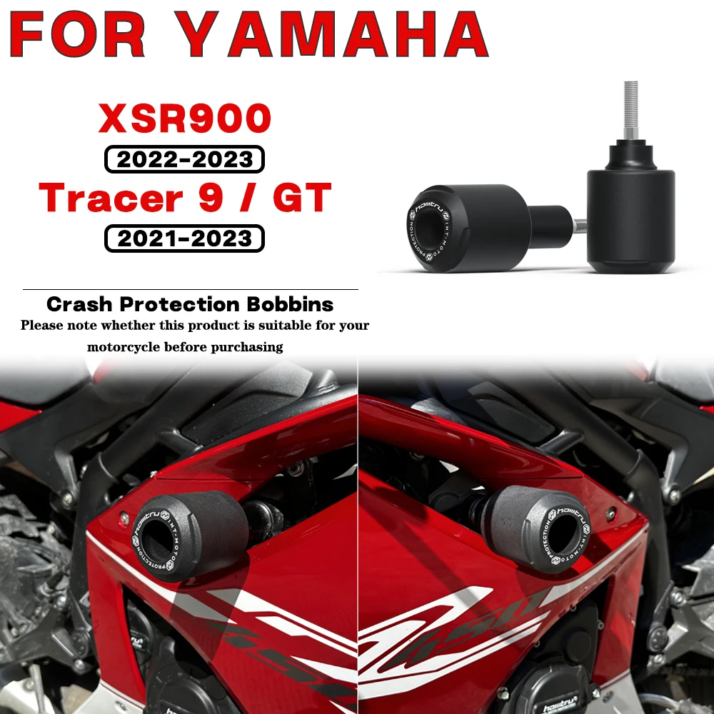 

For YAMAHA XSR900 Tracer 9 GT 2021-2023 Motorcycle Frame Crash Protection Sliders Falling Protector Kit Engine Protect Bobbins