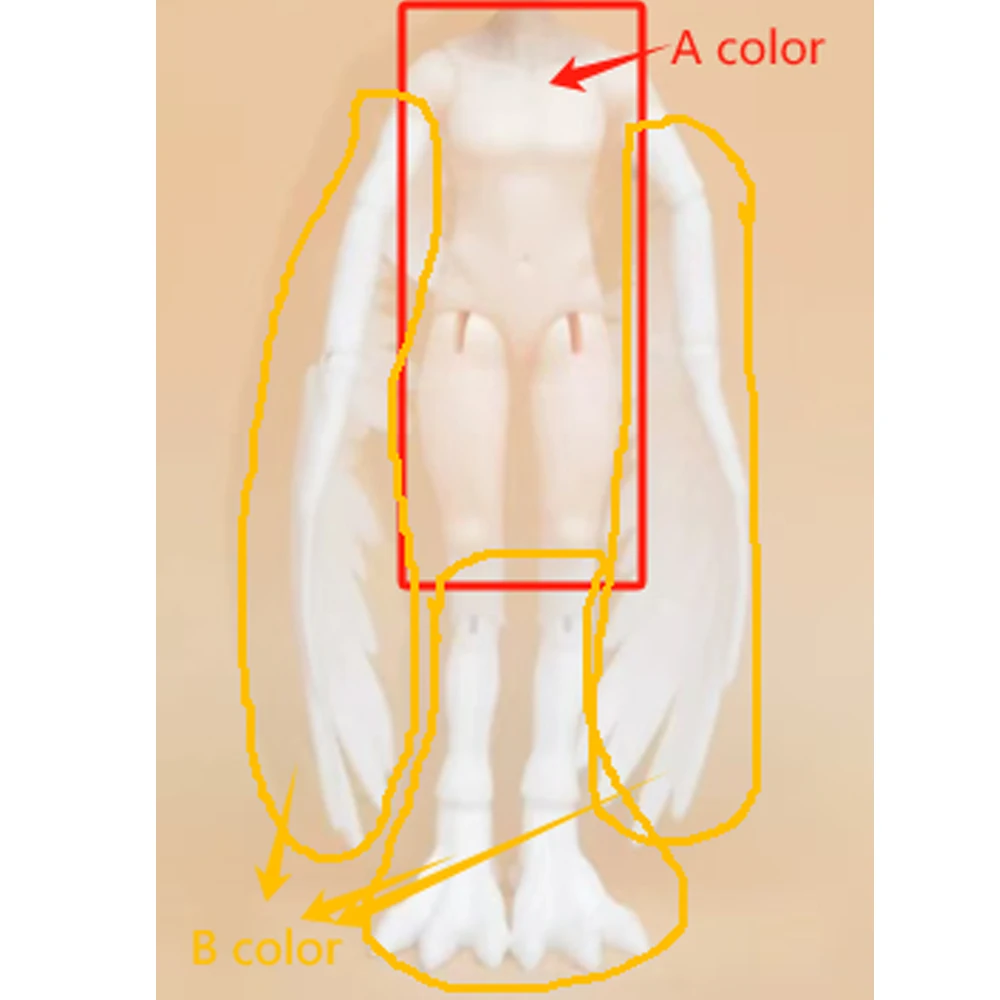 1/12 BJD Doll Body Animal Body Resin High Quality Ball Jointed Dolls Body Without Makeup For GSC Doll Head 1/12 BJD Toys Gifts