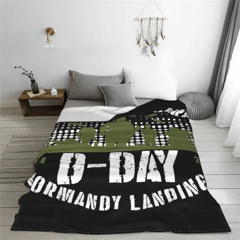 Normandy Landing,D-Day Of The 1944 Blanket High New Style On The Sofa Cover Blanket Mechanical Wash