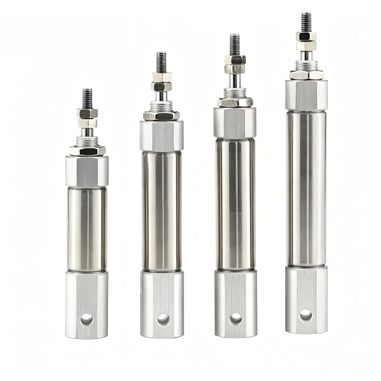 CDJ2D PB Stainless Steel Mini Pneumatic Air Cylinder Double Acting Single Rod Double Clevis Micro Piston Air Cylinder
