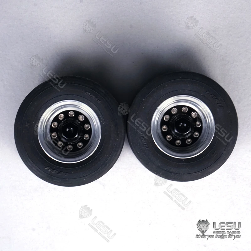 Metalen Hub Dual Wheel voor 1/14 LESU A0001 Trailer RC Tractor Truck DIY Model Auto Afstandsbediening TAMIYA Voertuigen Speelgoed voor Volwassenen