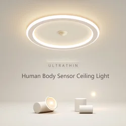 Lámpara de techo LED moderna para sala de estar, dormitorio, pasillo, escaleras, luz de techo, lámpara con Sensor de movimiento, accesorio de iluminación