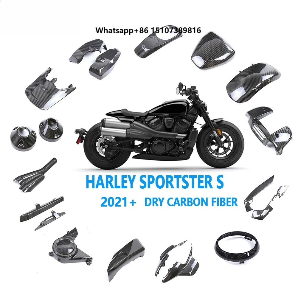 

Carbon Real Full Pre-preg Dry Carbon Fiber Motorcycle Full Set Fairings for Davidson Sportster S 1250 RH1250 2021+