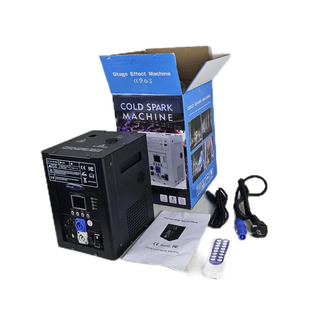 2pcs 750W Cold Sparks Machine with Flight Case Sparkler Wedding