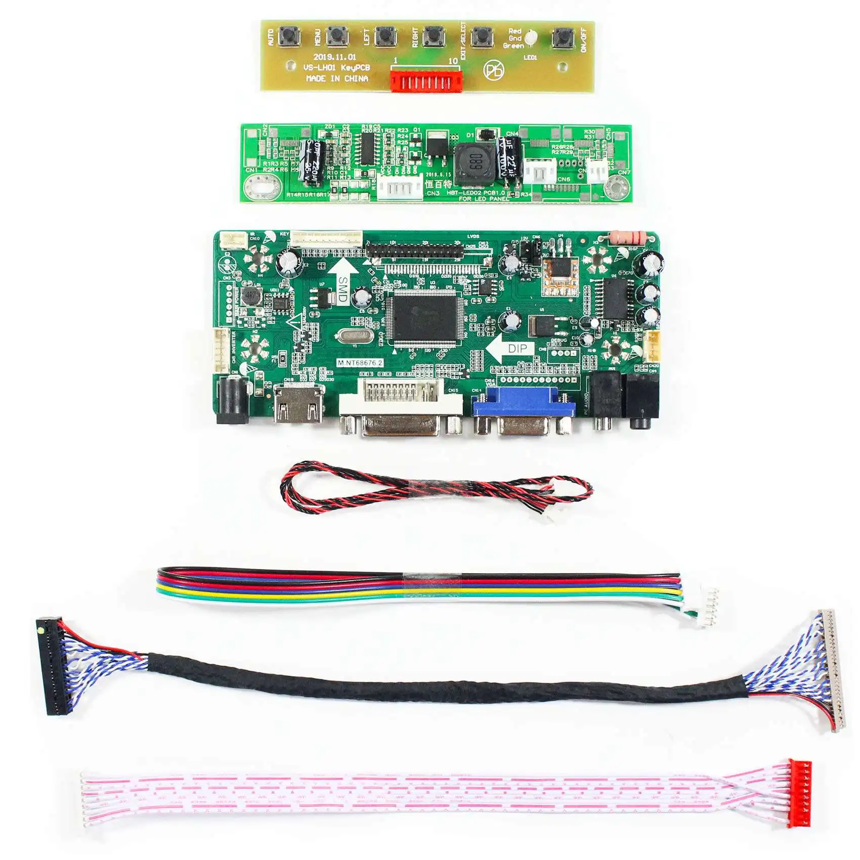 Placa controladora LCD DVI VGA LCD adequada para tela 19 "G190ETN01.1 1280X1024