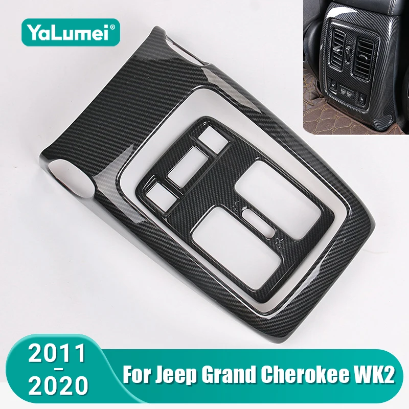 Für Jeep Grand Cherokee WK2 2011-2013 2014 2015 2016 2017 2018 2019 2020 Auto Hinten Klimaanlage vent Outlet Abdeckung Zubehör