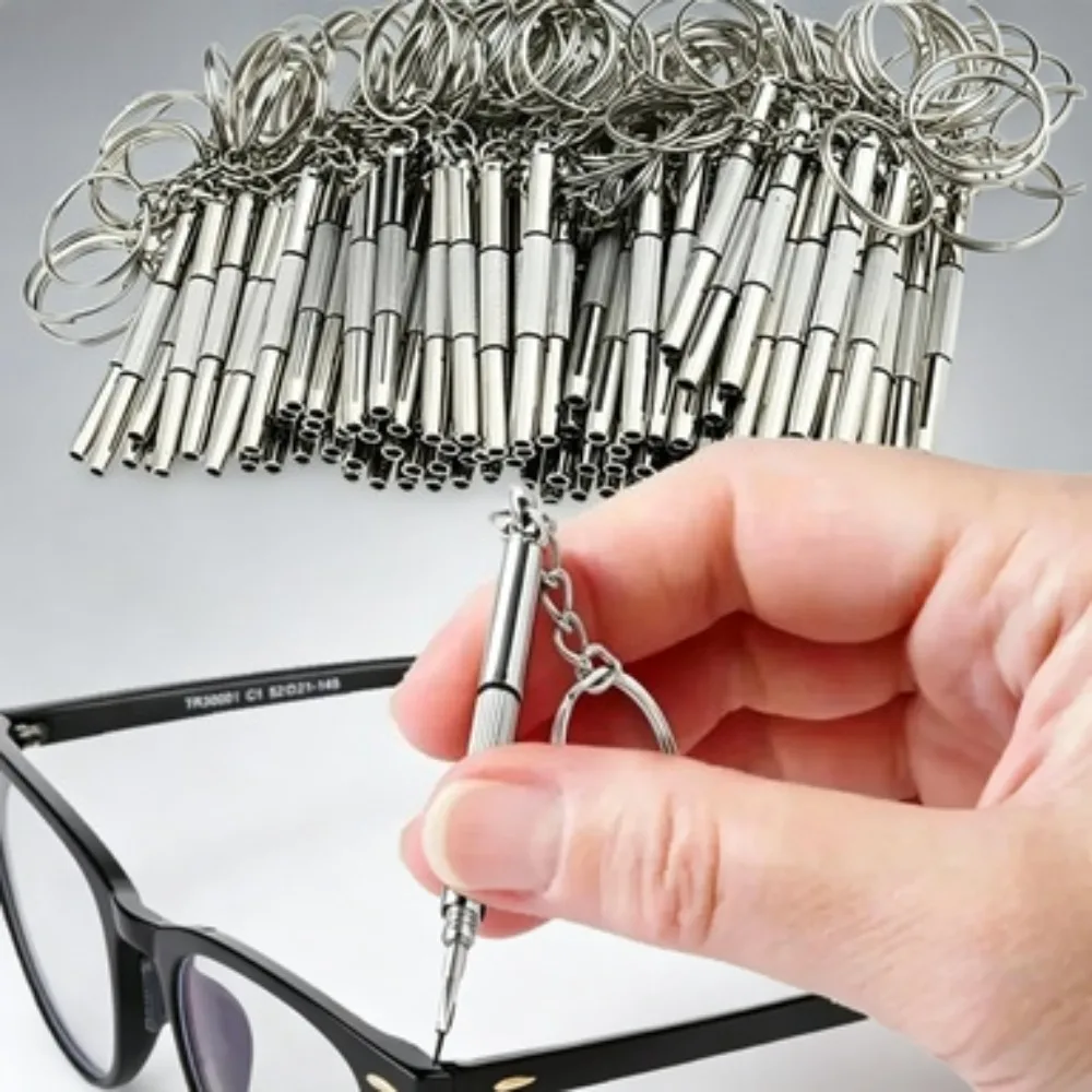1/2Pcs Mini 3 in 1 Screwdriver Set Portable Eyeglass Watch Repair Kit Practical Household Hand Tools