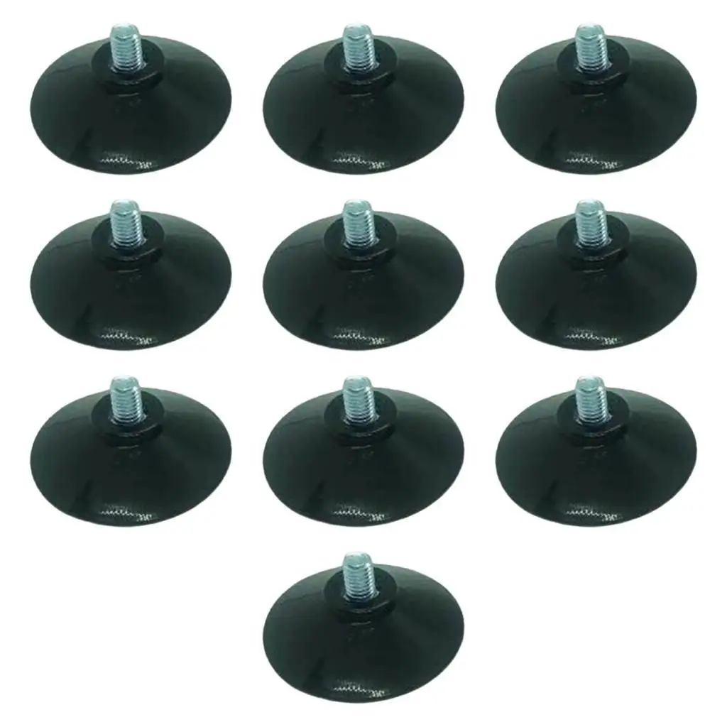 10x Screw Suction Cup Sturdy Easy Installation M6 Diameter for Home Metal