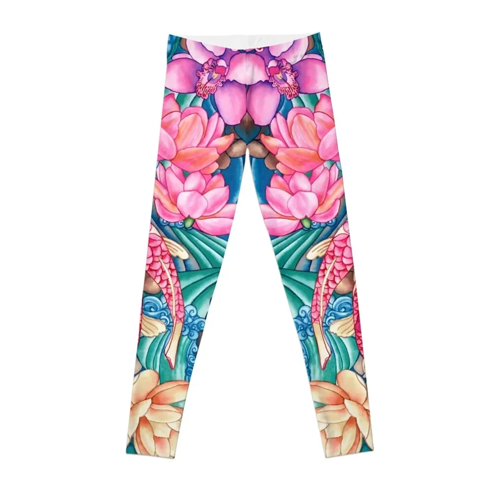 

Koi Pond Leggings for girls sportswear for gym Womens Leggings