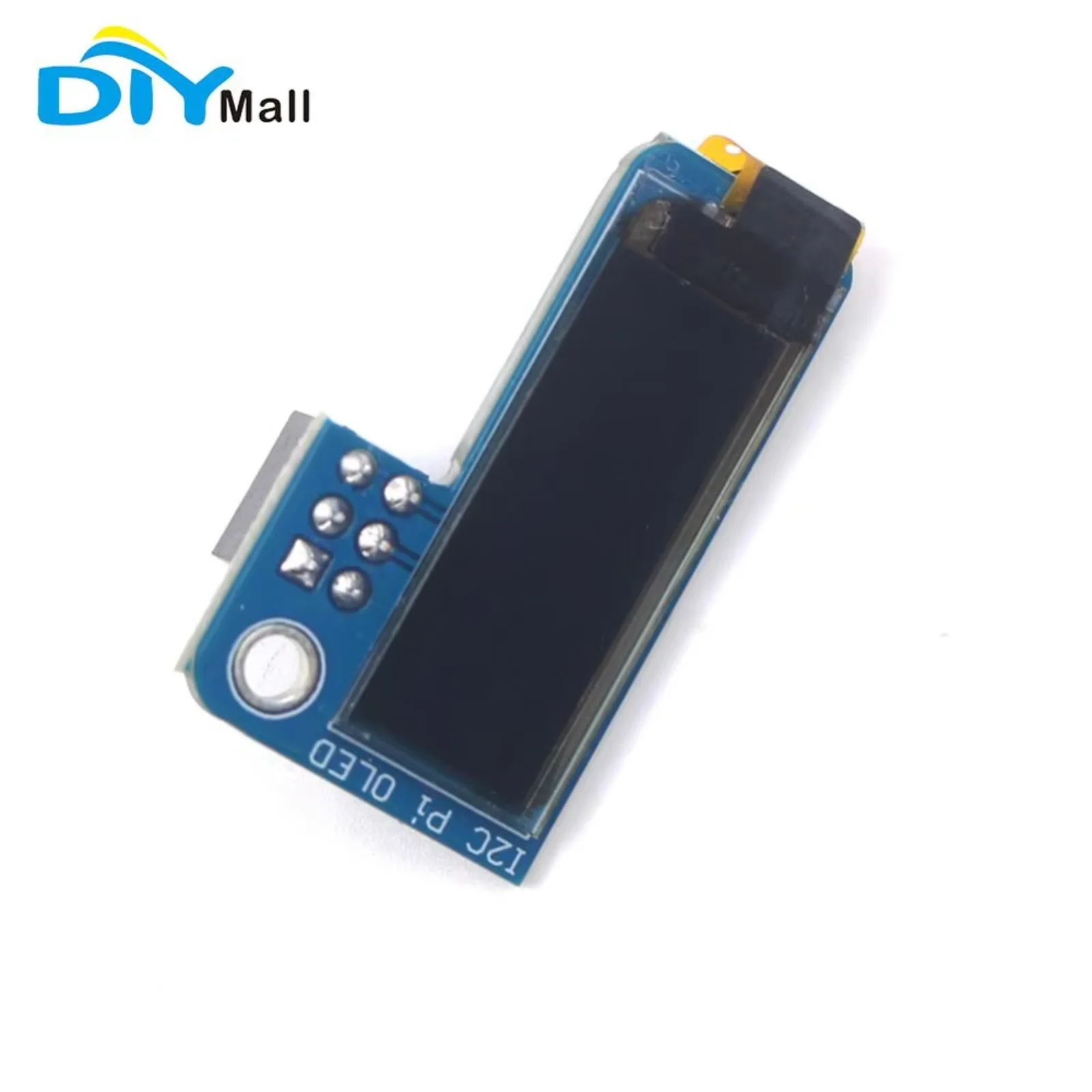 DIYmall 0.91 Inch OLED Display 128x32 SSD1306 for Raspberry Pi Plug-and-Play, Ideal for DIY Projects