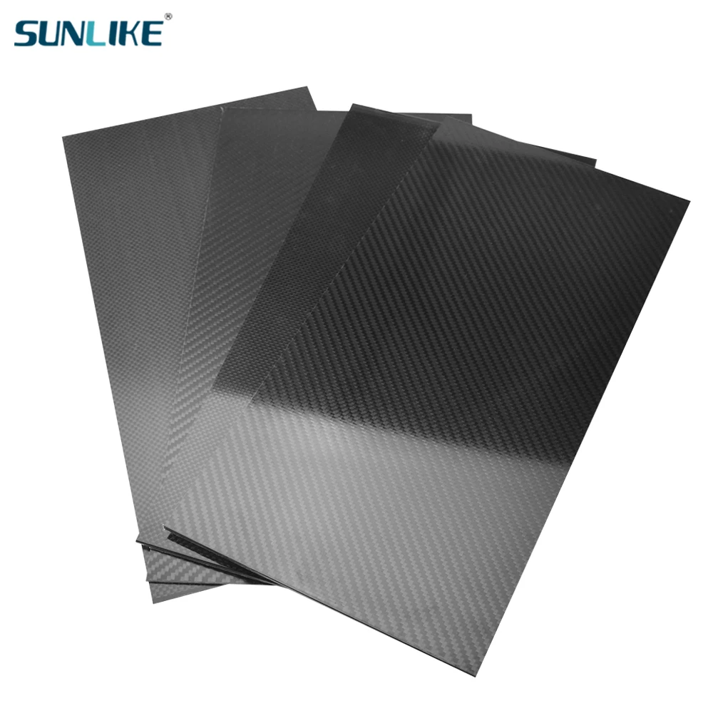 0.2-2.0MM 400mm X500mm 100% 3K  Carbon Fiber Plate Panel Sheets Board  Fiberic High Composite Hardness Material   for RC Model