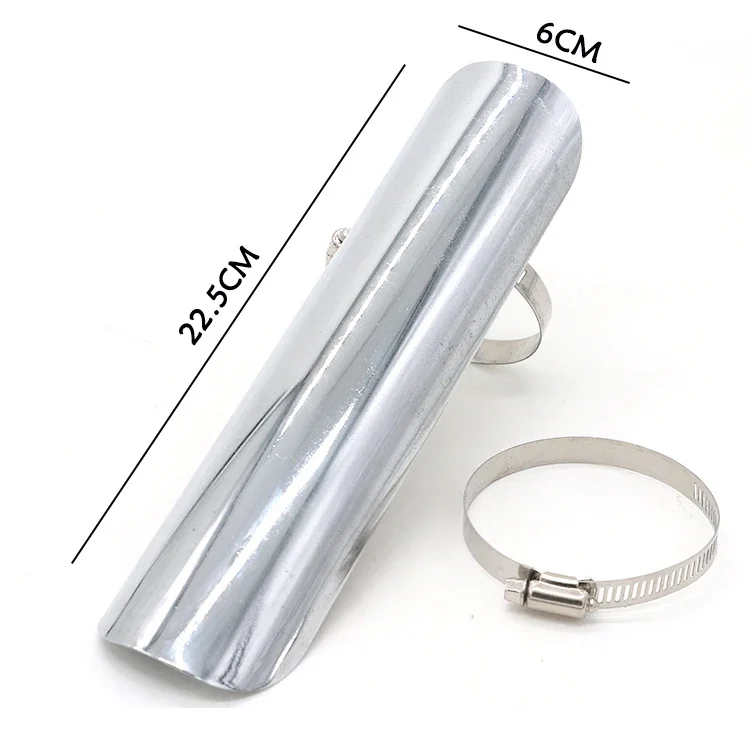 Universal Motorcycle Exhaust Pipe Heat Shield Cover Guard For Harley Honda Suzuki Kawasaki Touring