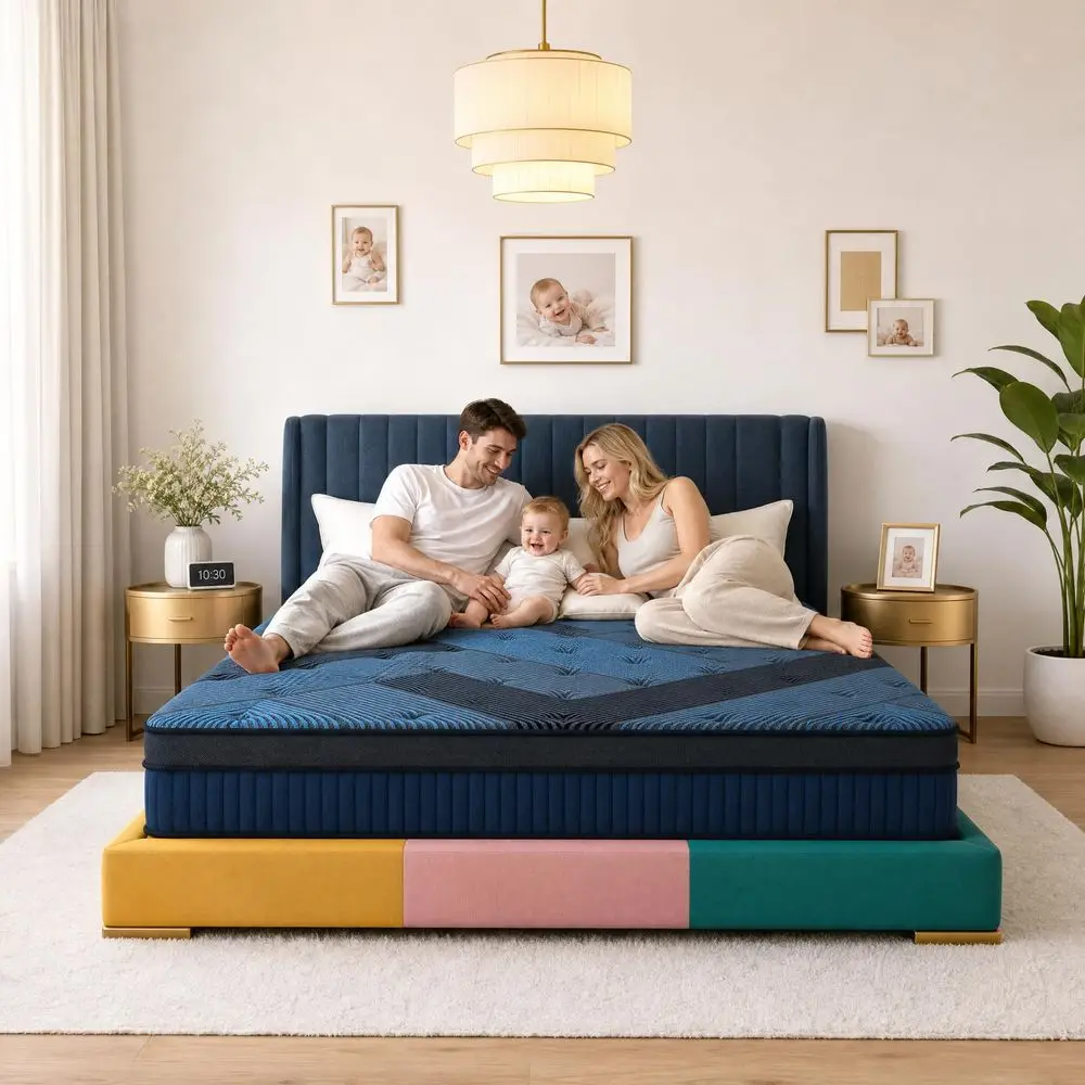 

Size Mattress 14 Inch King Mattress Hybrid Memory Foam Mattress,Pressure Relief, Cooling Breathable Cover, CertiPURUS Certified